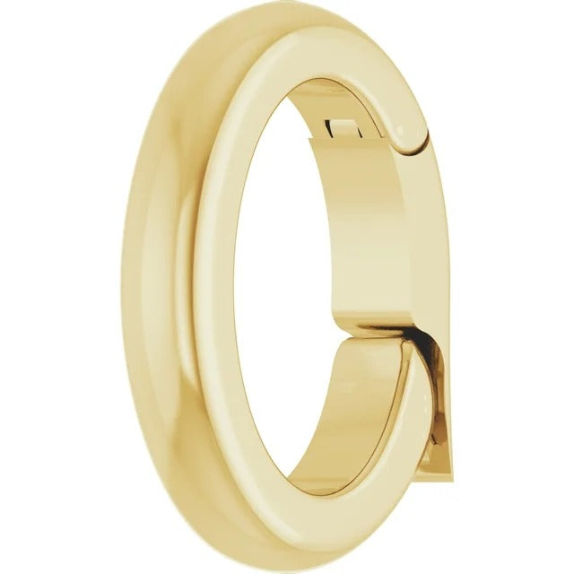 10K Yellow Gold 6.27x3.5 Mm ID Charm Bail