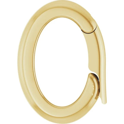 10K Yellow Gold 6.27x3.5 Mm ID Charm Bail