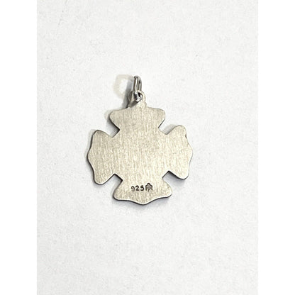 Sterling Silver St. Florian Fireman Medal Necklace Pendant