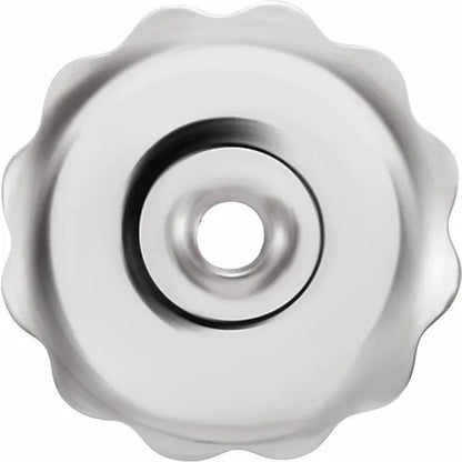 10K White Gold Rhodium-Plated 6.4mm Threaded Earring Back