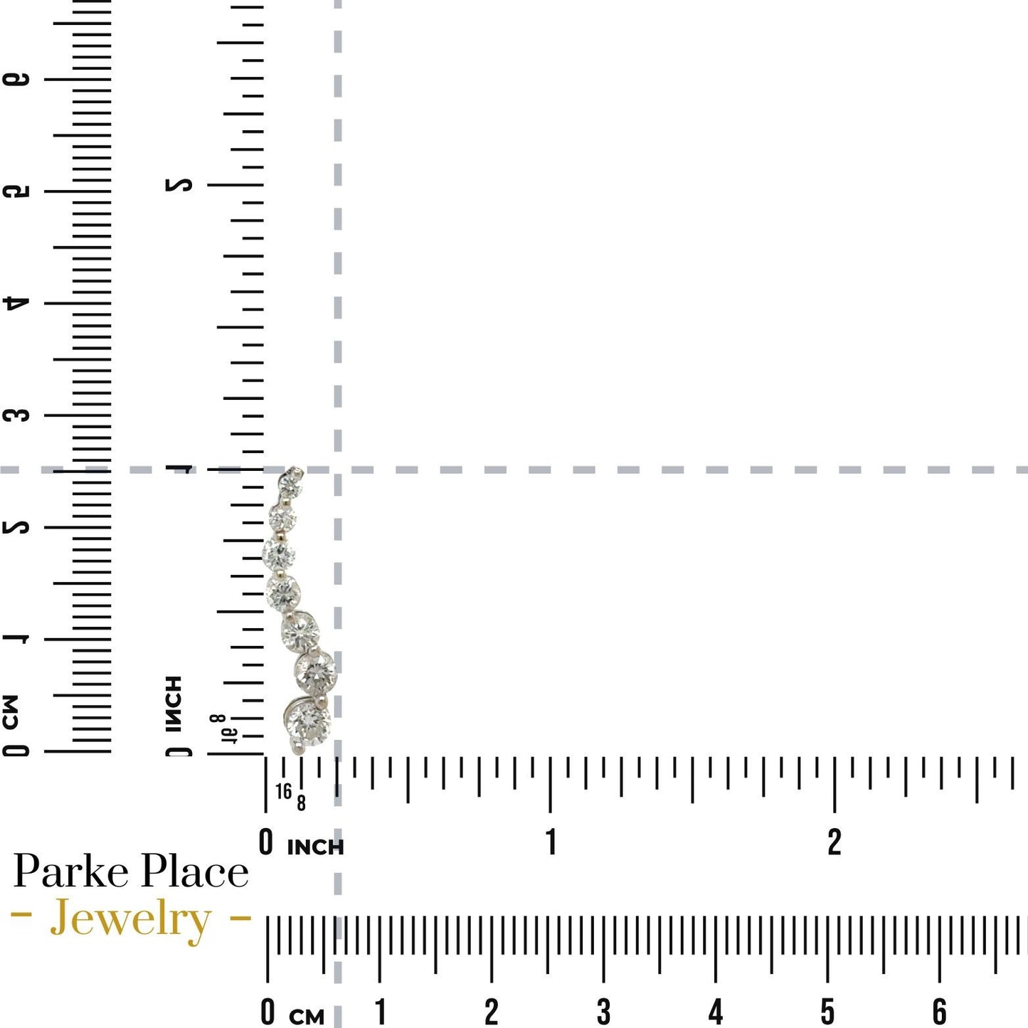 1ctw Diamond Journey 14k White Gold Pendant with 10k Gold 18" Necklace 2.0g