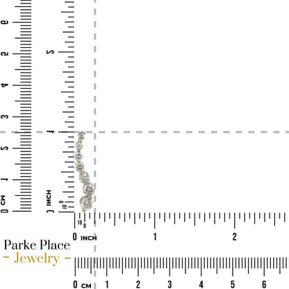 1ctw Diamond Journey 14k White Gold Pendant with 10k Gold 18" Necklace 2.0g