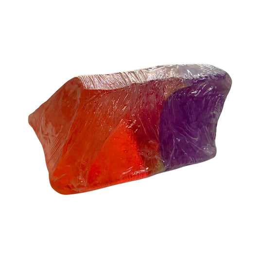 SoapRocks Palmstones  Soap Bar 2oz Handcrafted Vegan Orange/Purple