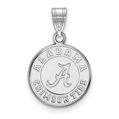 Sterling Silver University Of Alabama Crimson Tide Pendant  925