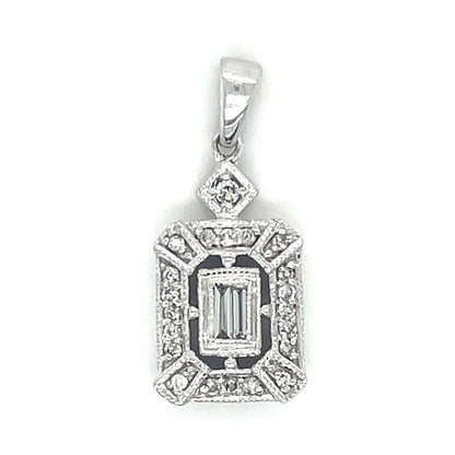 1/2ctw Diamond Pendant 14K White Gold 2.4g
