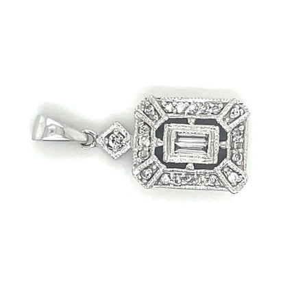 1/2ctw Diamond Pendant 14K White Gold 2.4g