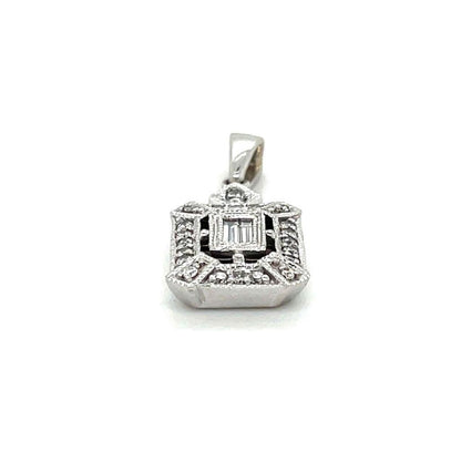 1/2ctw Diamond Pendant 14K White Gold 2.4g