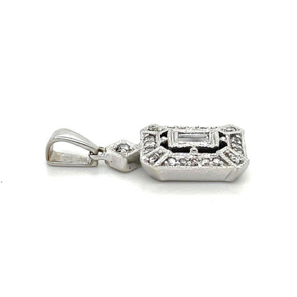 1/2ctw Diamond Pendant 14K White Gold 2.4g