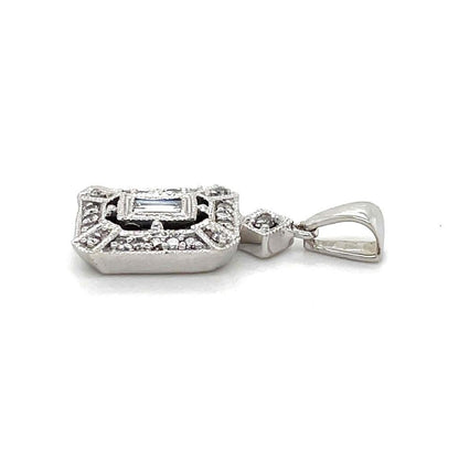 1/2ctw Diamond Pendant 14K White Gold 2.4g