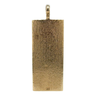 $100 Bill 14k Yellow Gold Pendant 6.0g