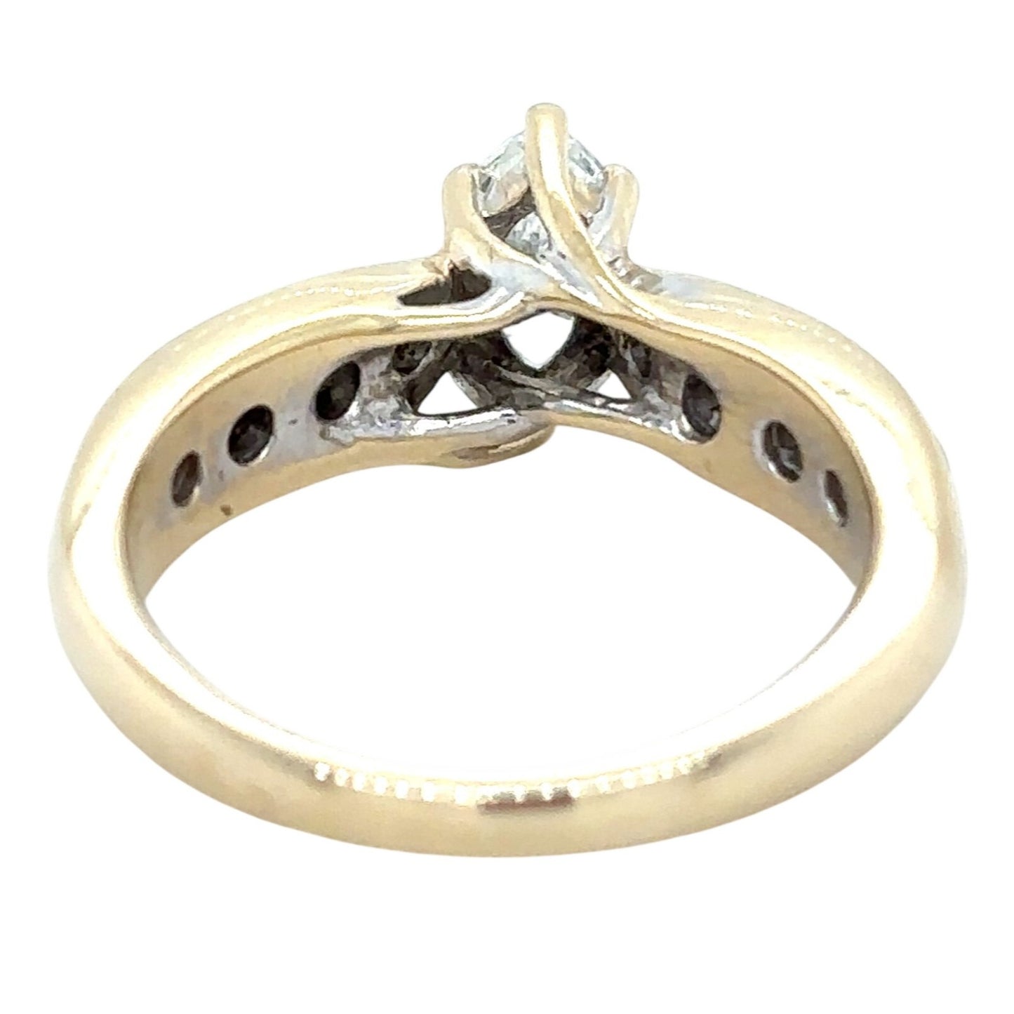 1.25ctw Diamond 18k Yellow Gold Size 4.75 Ring 4.6g