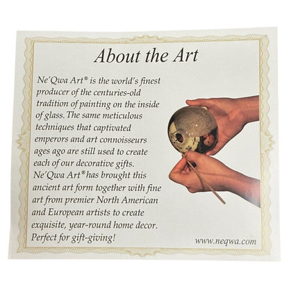 Neqwa Art Faith Comes From What is Heard Hand-painted Glass Ornament