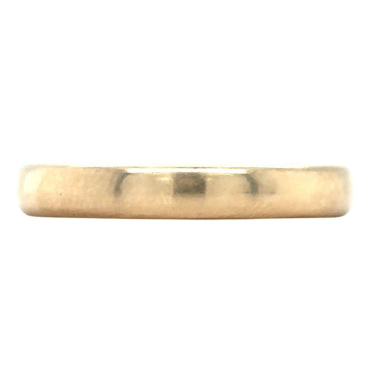 3.4mm Wedding Band Ring 14k Yellow Gold 4.4g Size 9