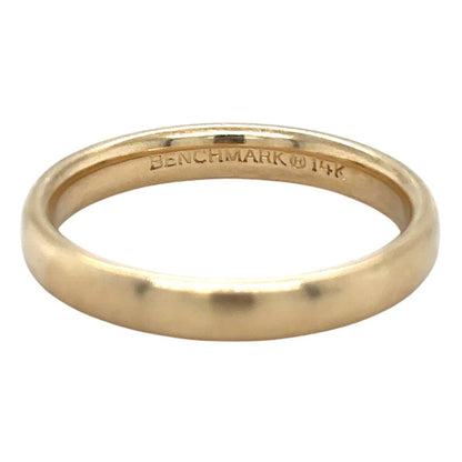 3.4mm Wedding Band Ring 14k Yellow Gold 4.4g Size 9