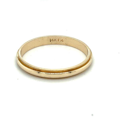 3mm Wedding Band Ring  14K Yellow Gold 2.8g Size 10.5