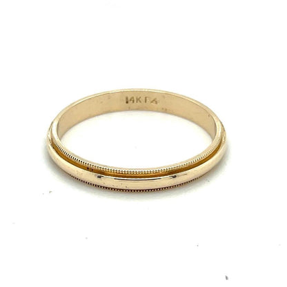 3mm Wedding Band Ring  14K Yellow Gold 2.8g Size 10.5