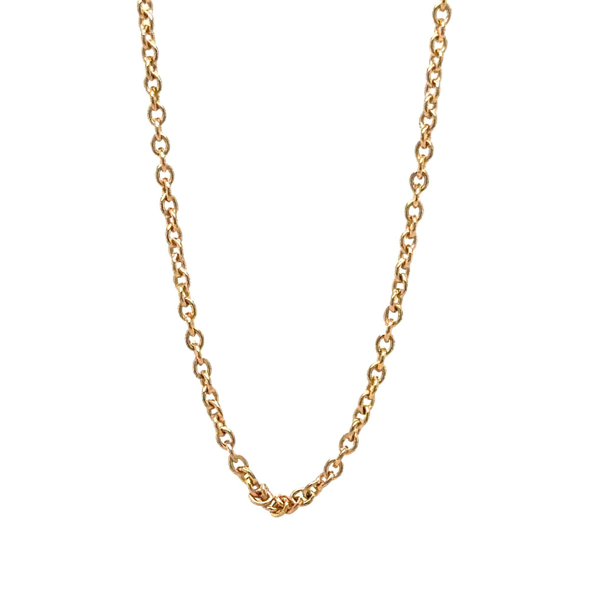 14K Yellow Gold 18" Inch 1mm Cable Chain Necklace 2g