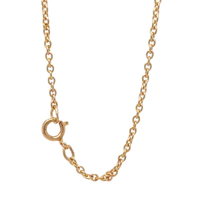 14K Yellow Gold 18" Inch 1mm Cable Chain Necklace 2g