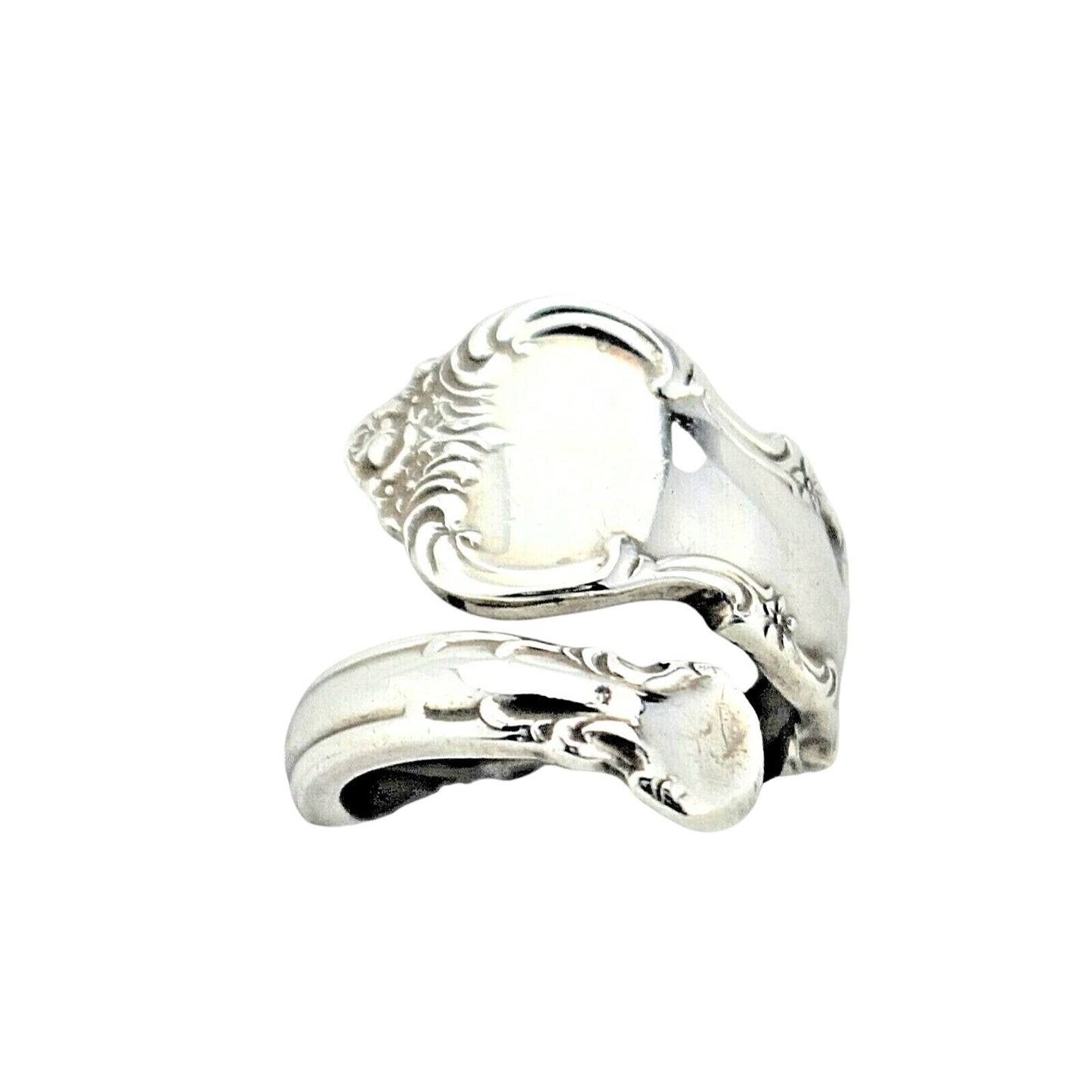 Sterling Silver Handmade Fashion Spoon Ring 7.8g Size 6.5