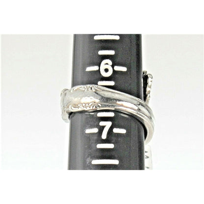 Sterling Silver Handmade Fashion Spoon Ring 7.8g Size 6.5