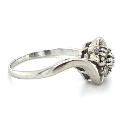 1/5ct Diamond 14K White Gold Ring 3.0g Size 7.25