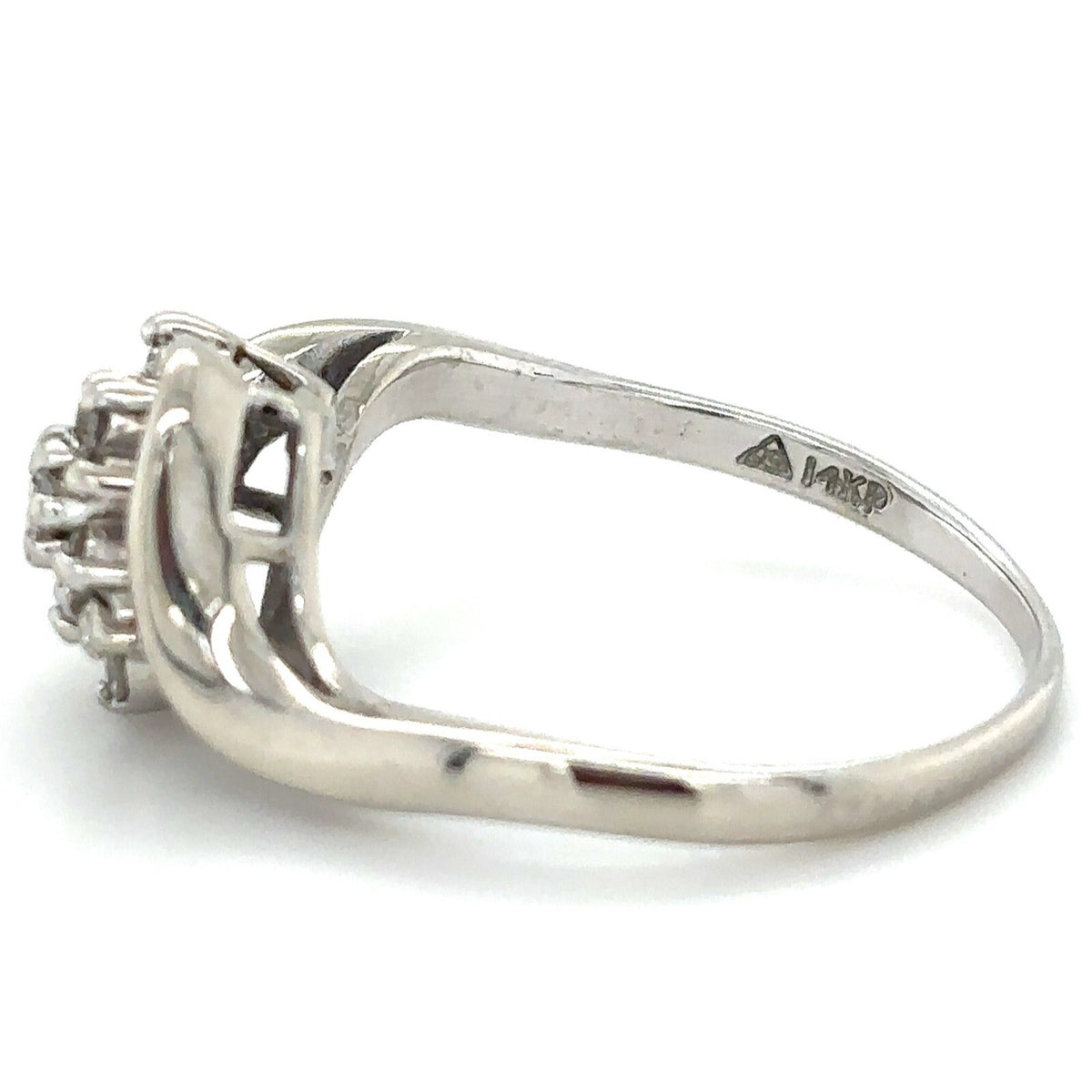1/5ct Diamond 14K White Gold Ring 3.0g Size 7.25