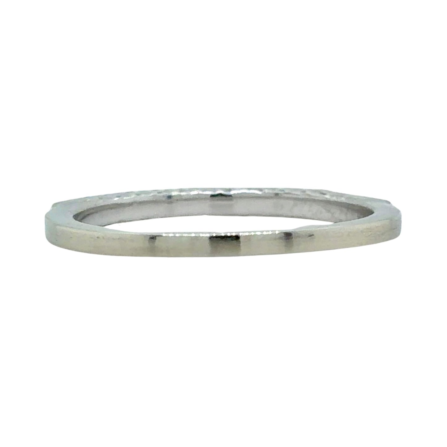 1/7ctw Diamond 14k White Gold Band Ring 2g Size 7.75