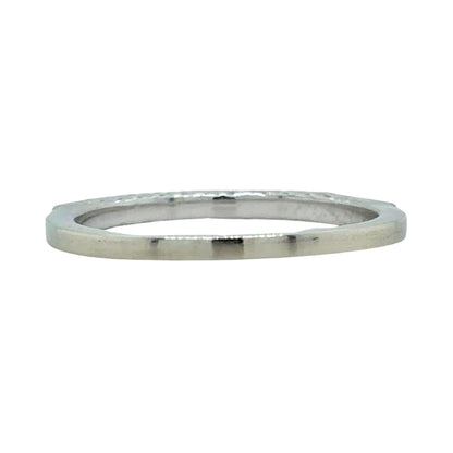 1/7ctw Diamond 14k White Gold Band Ring 2g Size 7.75