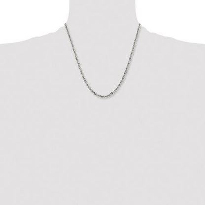 Chisel Stainless Steel 4.2mm 20" Fancy Twisted Link Chain Necklace