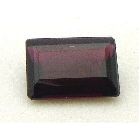 9ct MOZAMBIQUE RHODOLITE 10mm X 14mm EMERALD CUT STONE