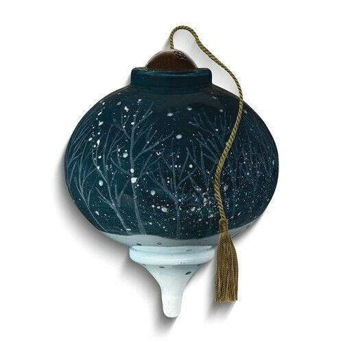 Ne'Qwa Art O Come Let Us Adore Him by Kitt Wichmann Hand painted Ornament