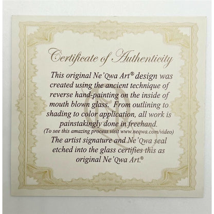 Ne'Qwa Art O Come Let Us Adore Him by Kitt Wichmann Hand painted Ornament