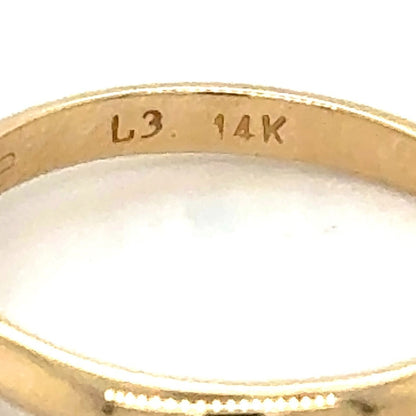 0.39ct Diamond Solitaire 14k Yellow Gold Engagement Ring 1.9g Size 4.75