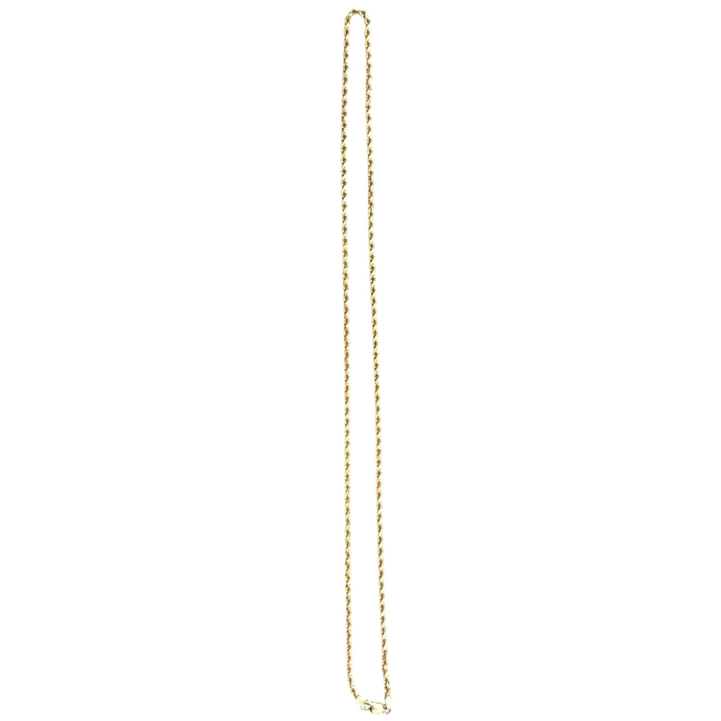10k Yellow Gold 24 inch 2.7mm Rope Chain 10.8g