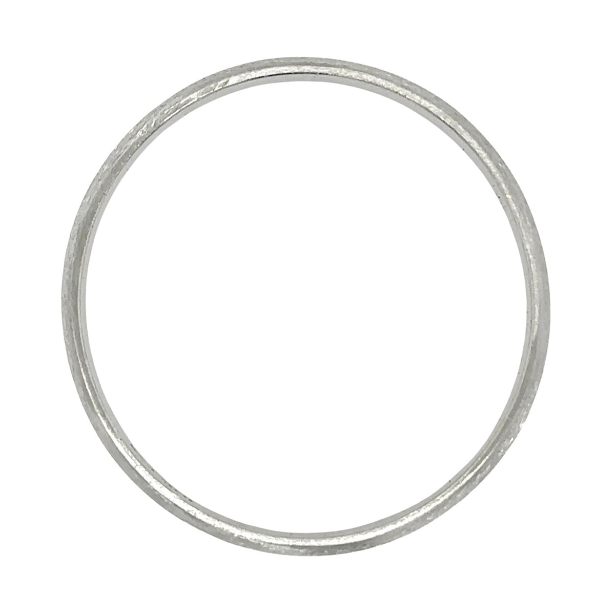 3.9mm Brushed Wedding Band Ring 10k White Gold 2.4g Size 10.5