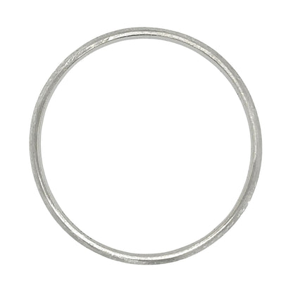 3.9mm Brushed Wedding Band Ring 10k White Gold 2.4g Size 10.5