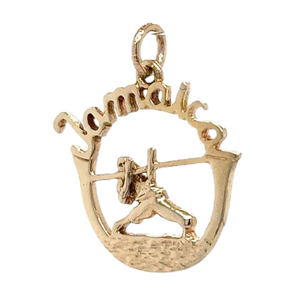 Jamaica Limbo Pendant 14K Yellow Gold 2.1g