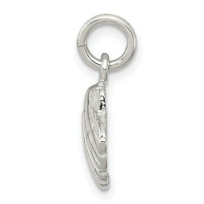 Sterling Silver Shell Pendant Charm 925 15mm x 13mm