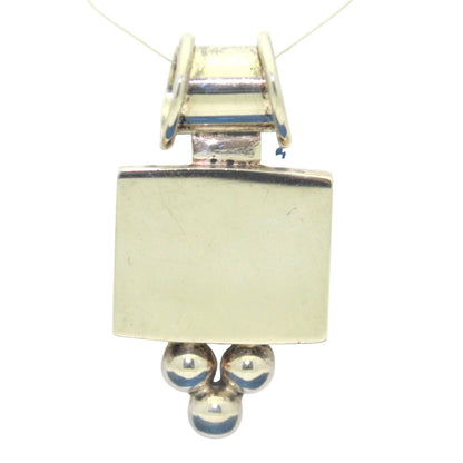 .925 Sterling Silver Geometric Pendant 12.5g