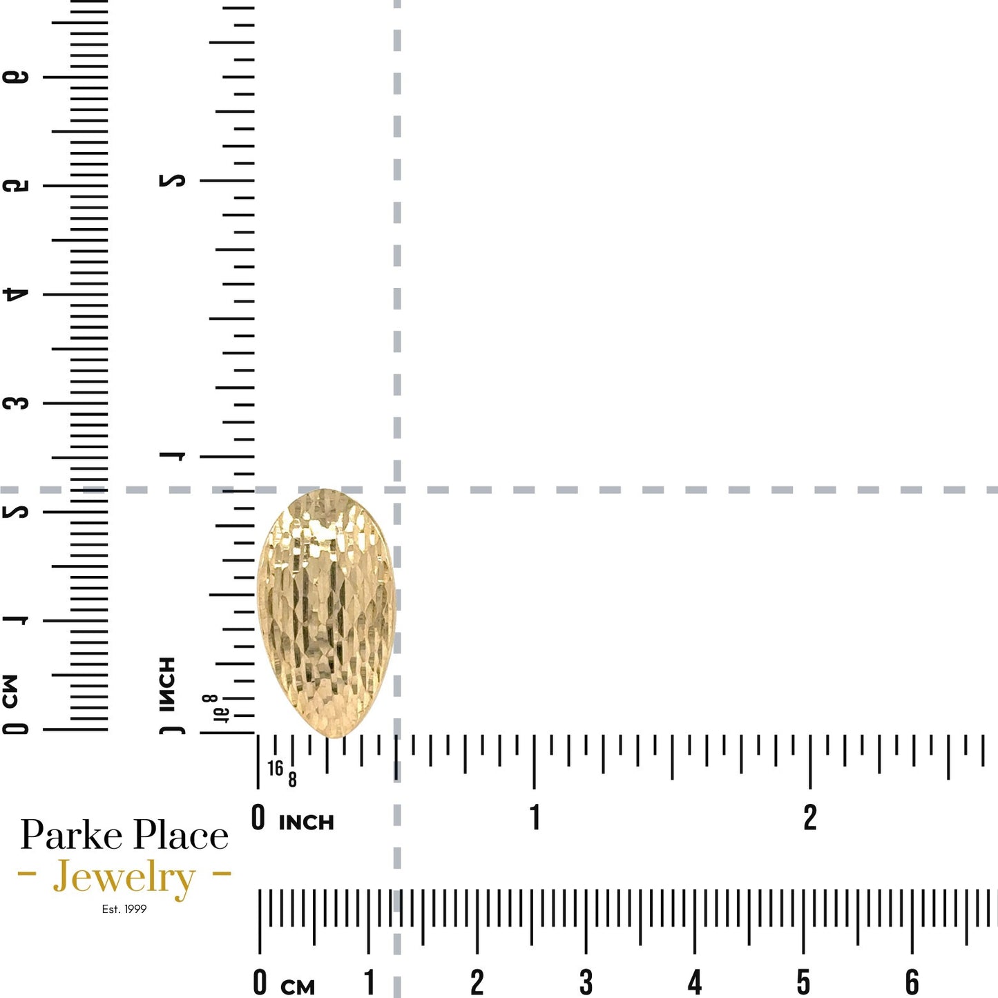 14k Yellow Gold Etched Leaf Huggie Earrings 2.4g