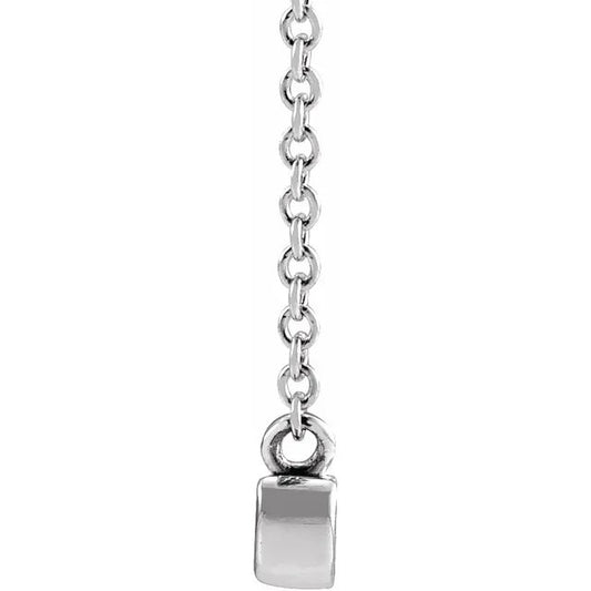 Sterling Silver "Mama" Script Necklace 18" Chain