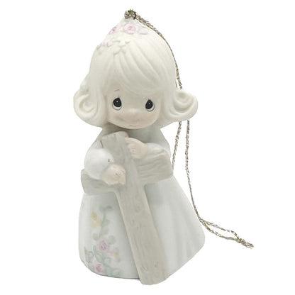 Precious Moments 1989 I Believe In The Old Rugged Cross Figurine 522953