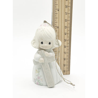 Precious Moments 1989 I Believe In The Old Rugged Cross Figurine 522953