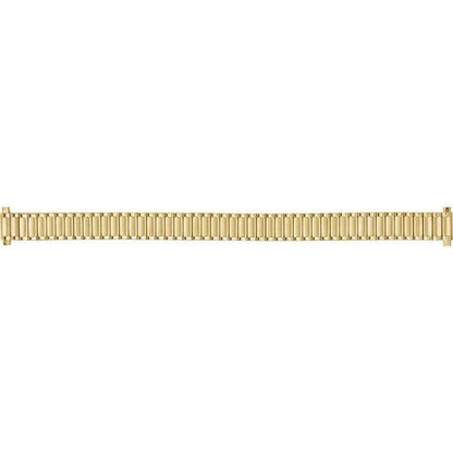 Ladies 9-13mm Yellow Tone Straight, Spring End Expansion Watch Band