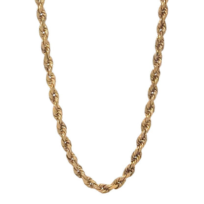 14k Yellow Gold 1.4mm Rope 18 inch Chain Necklace 3.8g