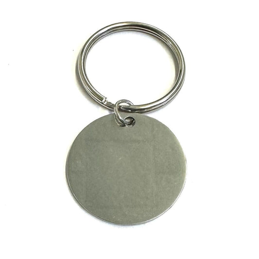 Foley, Alabama Clock Tower Stainless Steel Round Keychain