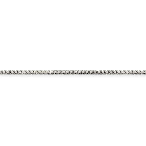Sterling Silver Diamond-Cut Box Chain Necklace 20 Inch x 2mm 925