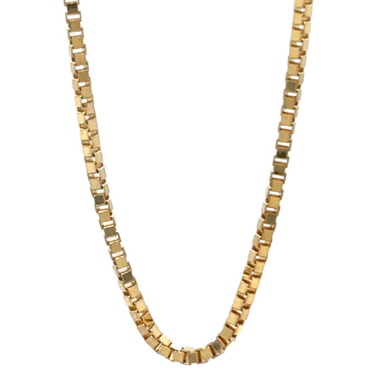 14k Yellow Gold 18 inch Box Chain 2.4g