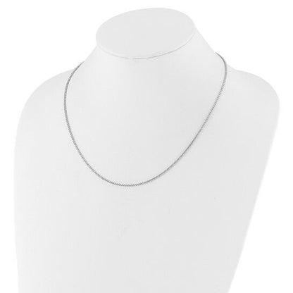 Leslies Sterling Silver Adjustable 1.5mm Round Box Chain Necklace 30in