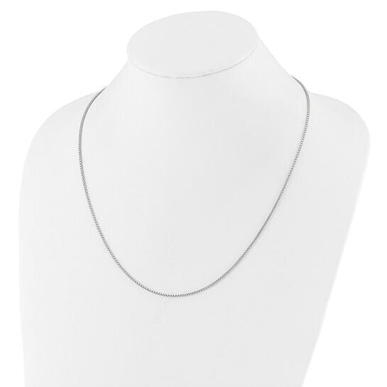 Leslies Sterling Silver Adjustable 1.5mm Round Box Chain Necklace 30in